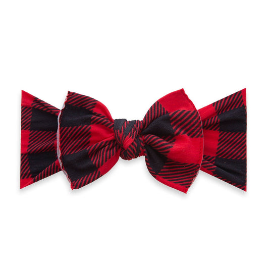 Baby Bling Bows - PRINTED KNOT: lumberjack