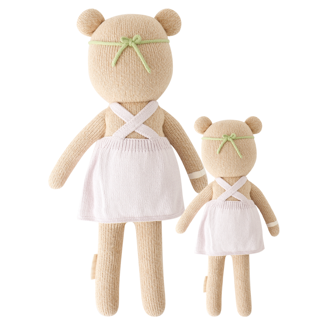 cuddle + kind - Olivia the Honey Bear Handknit Dolls