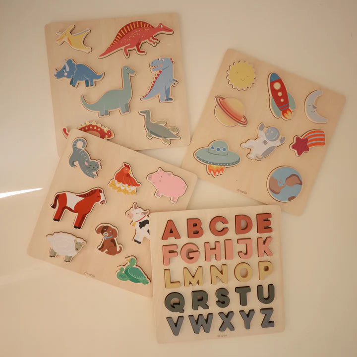 Mushie - Wooden Farm Puzzle