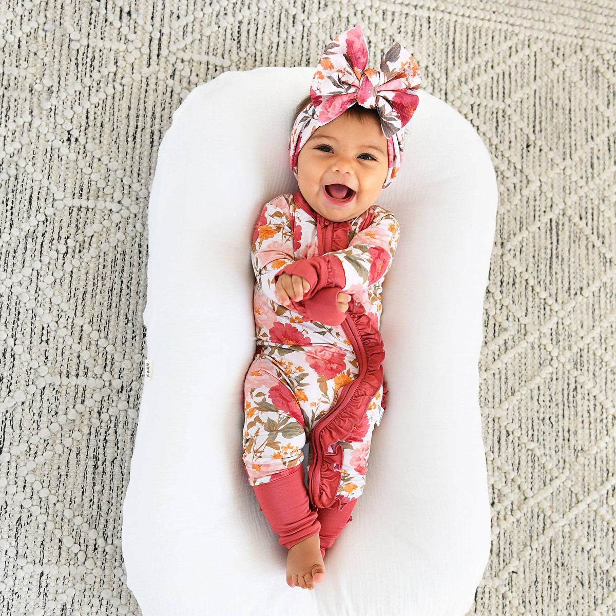 Gigi and Max - Felicity - Zip Ruffle Bamboo Romper PJ