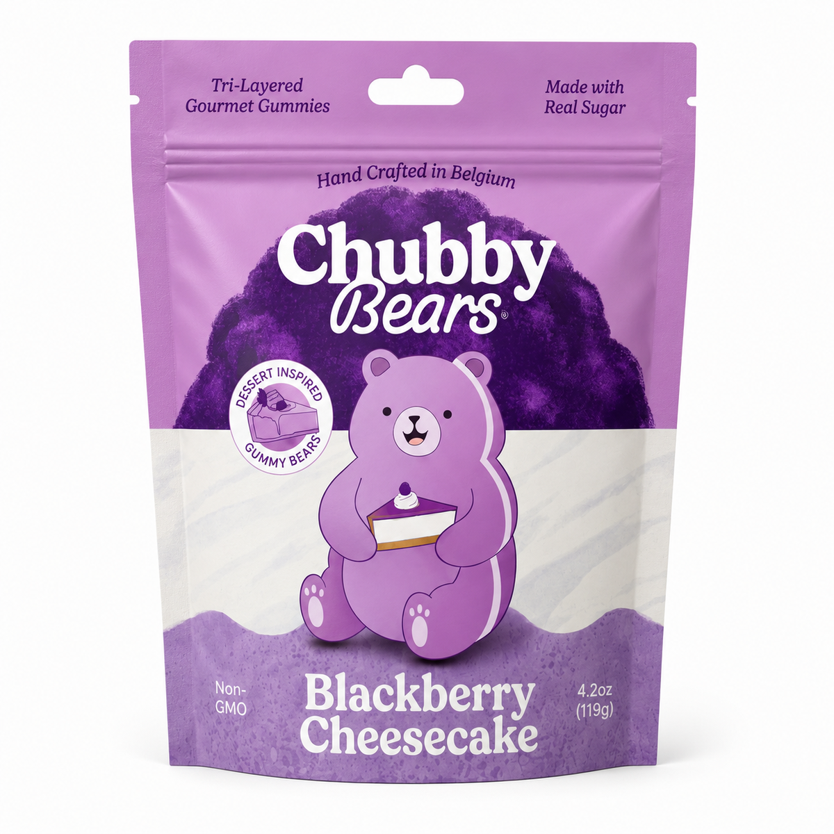 Chubby Bears - Chubby Bears Blackberry Cheesecake Gummy Bears - 4.2oz
