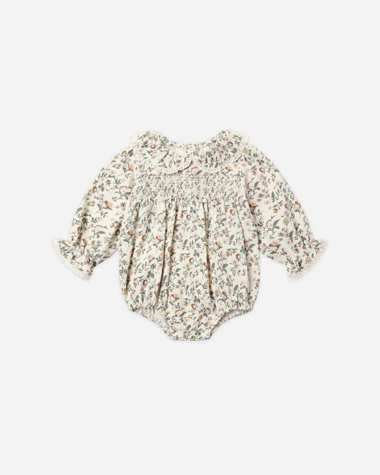 Quincy Mae - Callie Romper || Holiday Floral