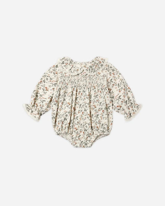 Quincy Mae - Callie Romper || Holiday Floral