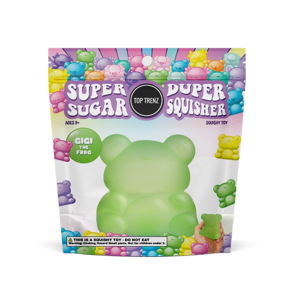 Top Trenz Inc - Super Duper Sugar Squisher Toy - Frog (Limit 1)