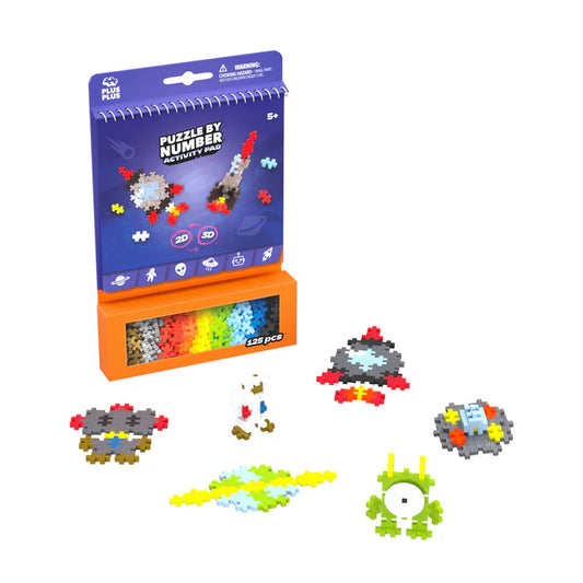 Plus Plus - Puzzle by Number Activity Pad - Space