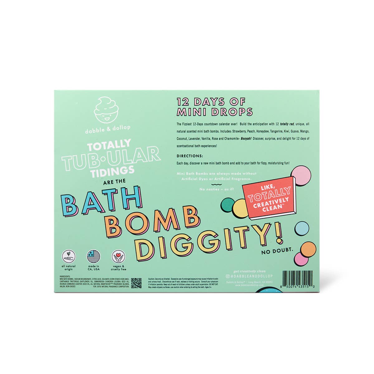 Dabble & Dollop - 12 Days of Mini Bath Bombs Countdown Calendar