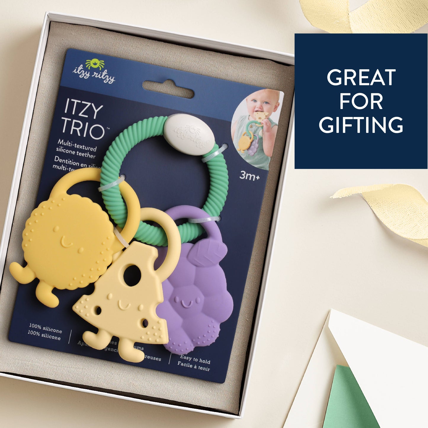 Itzy Ritzy - Itzy Trio™ Multi-textured Silicone Teether Charcuterie
