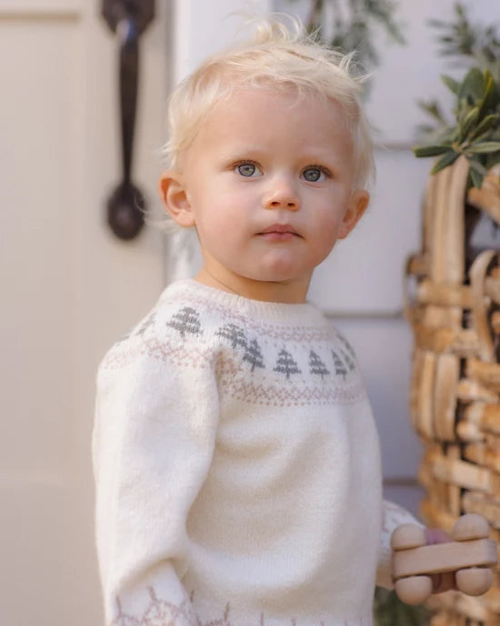 Quincy Mae - Rex Sweater || Tree Fair Isle