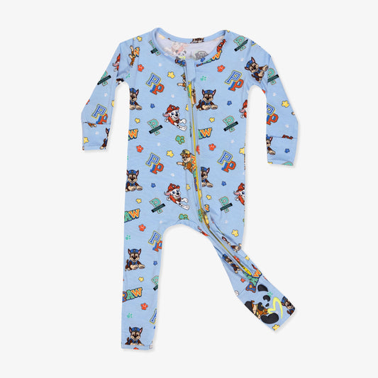 Bellabu Bear - PAW Patrol Varsity Blue Bamboo Convertible Footie