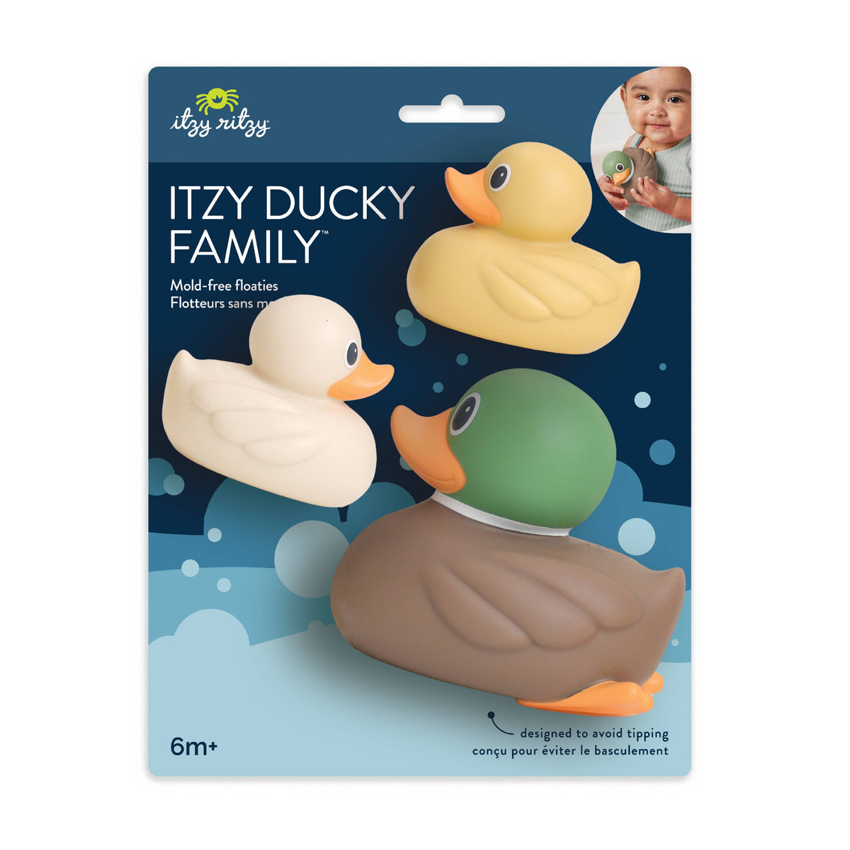 Itzy Ritzy - Itzy Ducky Family™ - Bath + Water Table Toys: Mallard