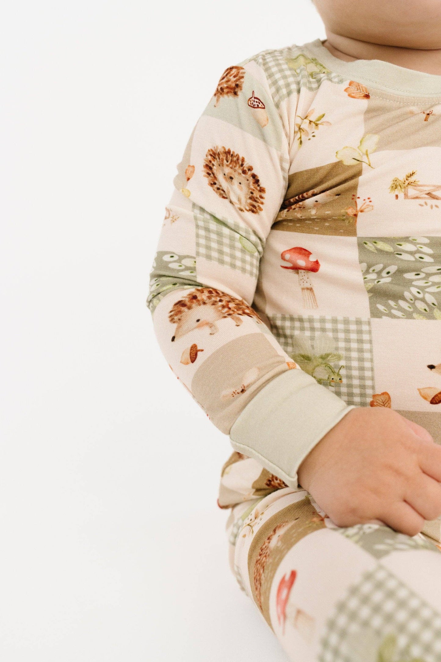 Little One Shop - Hedgehog Patchwork Bamboo PJ Set
