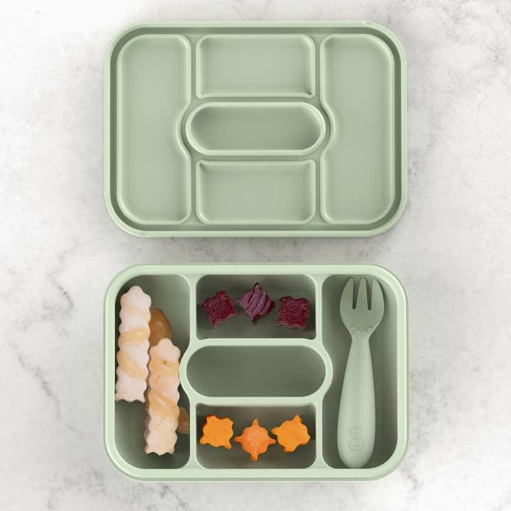 ezpz - Baby-Led Weaning Travel Box (Baby 6+ months): Sage