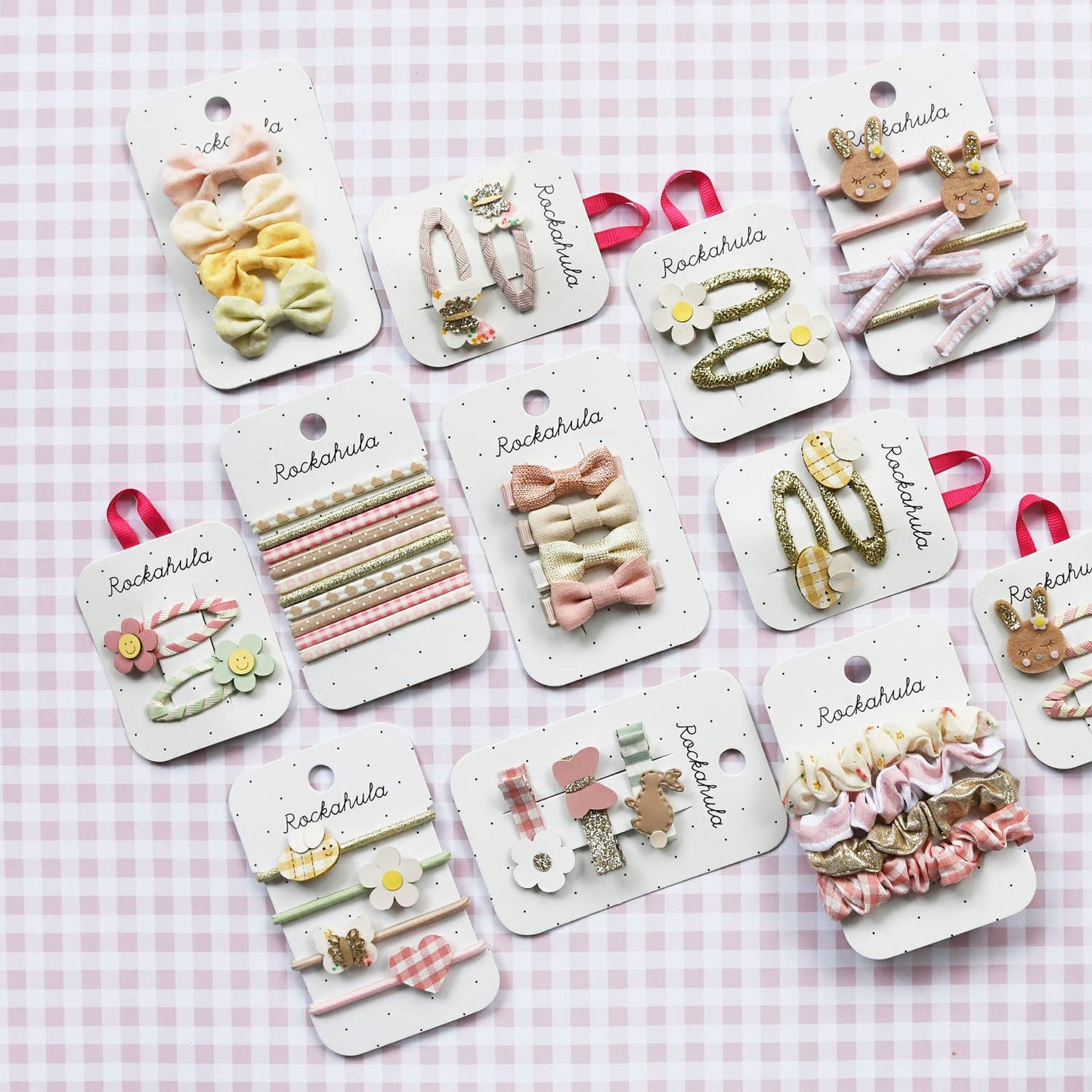 Rockahula Kids US - Linen Mini Bow Clips
