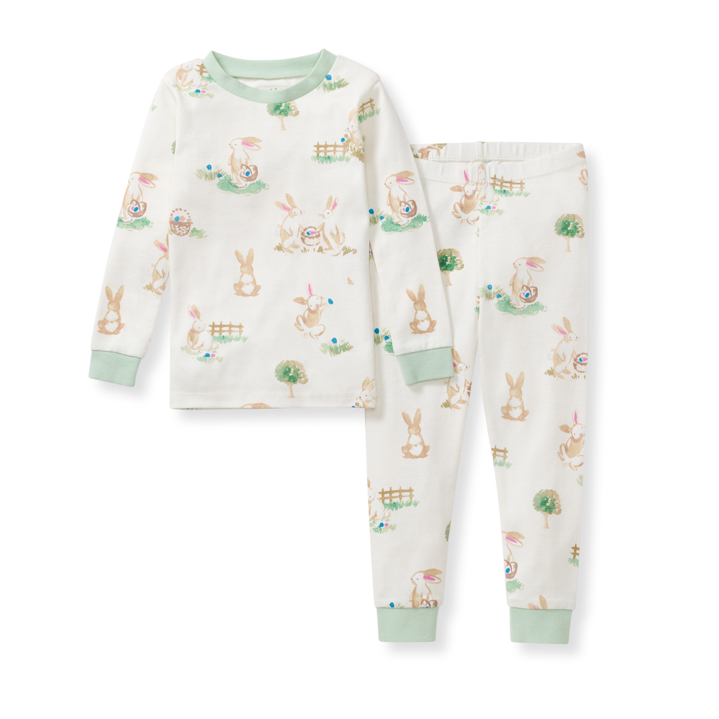 Burt's Bees Baby - Bunny Egg Hunt Organic Cotton Two-Piece Pajamas