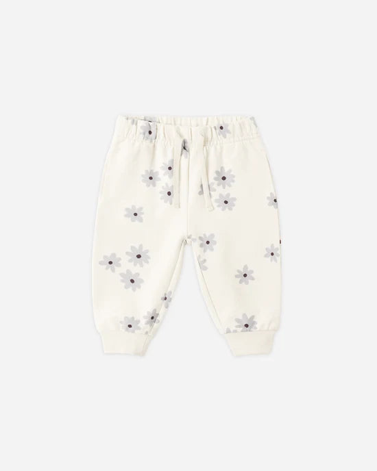 Quincy Mae - Relaxed Fleece Sweatpant || Blue Daisy