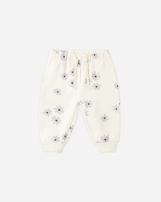 Quincy Mae - Relaxed Fleece Sweatpant || Blue Daisy