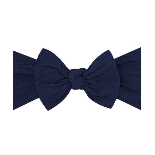 Baby Bling Bows - Navy - THE KNOT Soft nylon headband