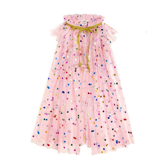 Sweet Wink - Pink Confetti Cape - Kids Dress Up Cape