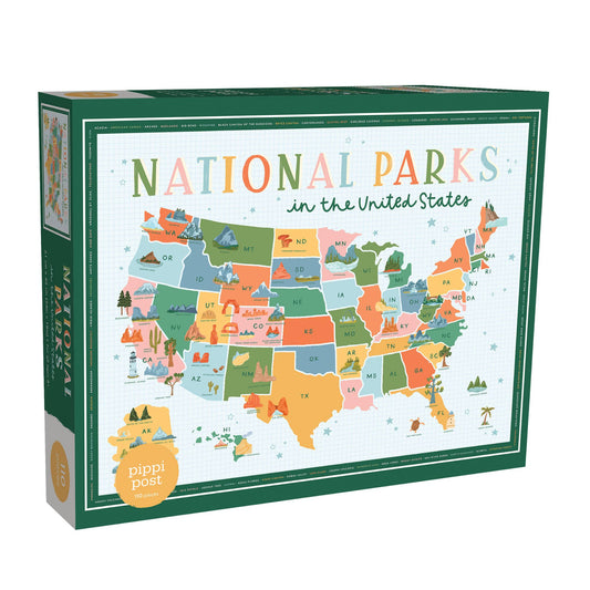 Pippi Post - National Parks in the US - 110 Piece Jigsaw Puzzle