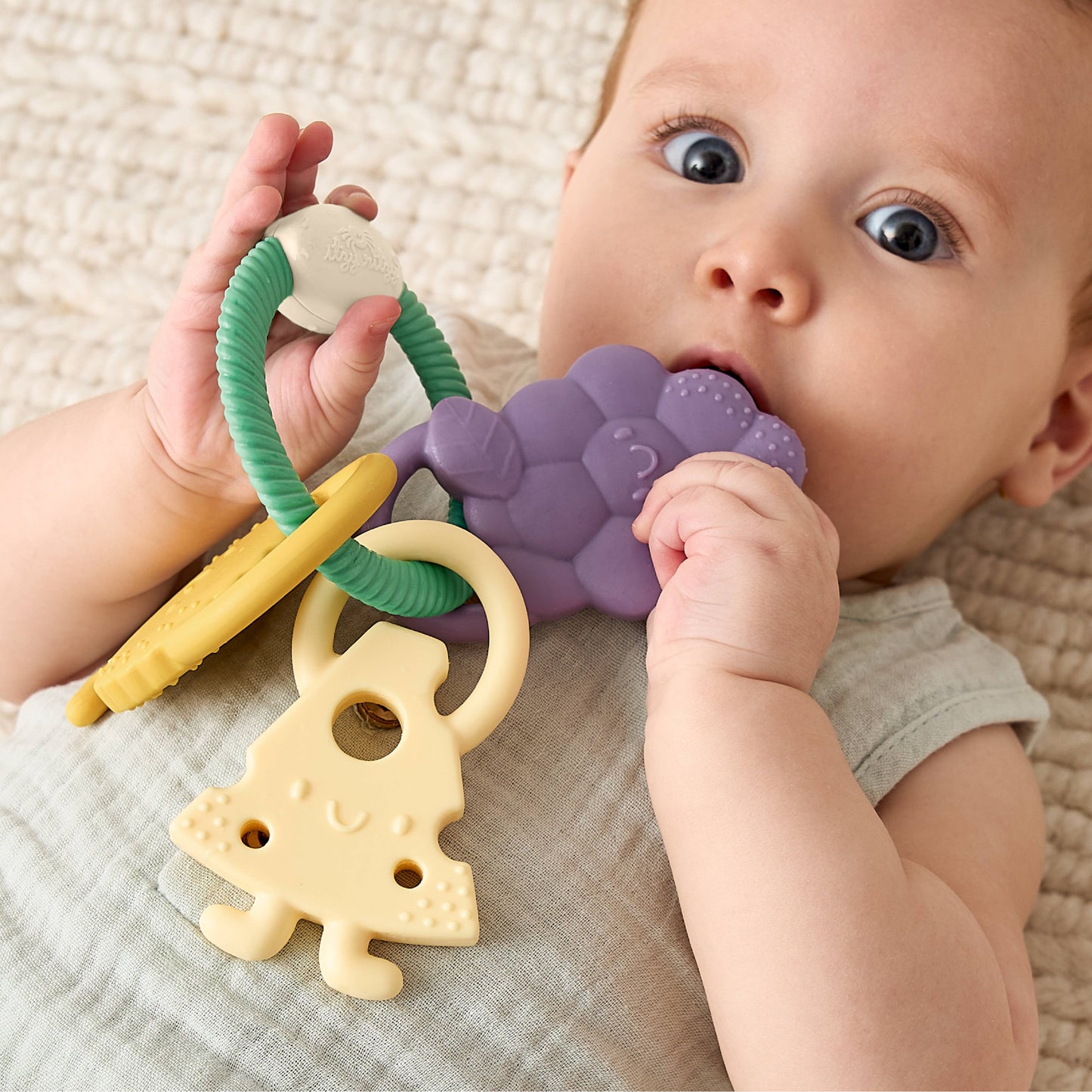 Itzy Ritzy - Itzy Trio™ Multi-textured Silicone Teether Charcuterie