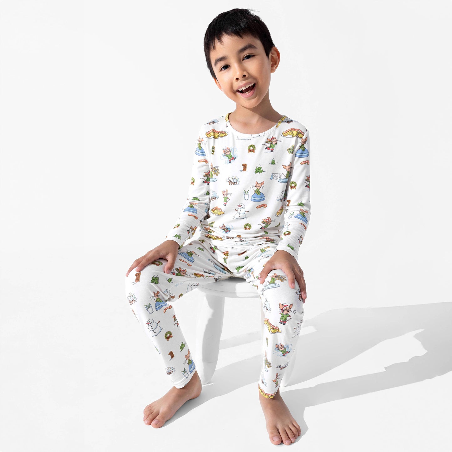 Bellabu Bear - If You Give A Mouse A Cookie Christmas Bamboo Kids Pajamas