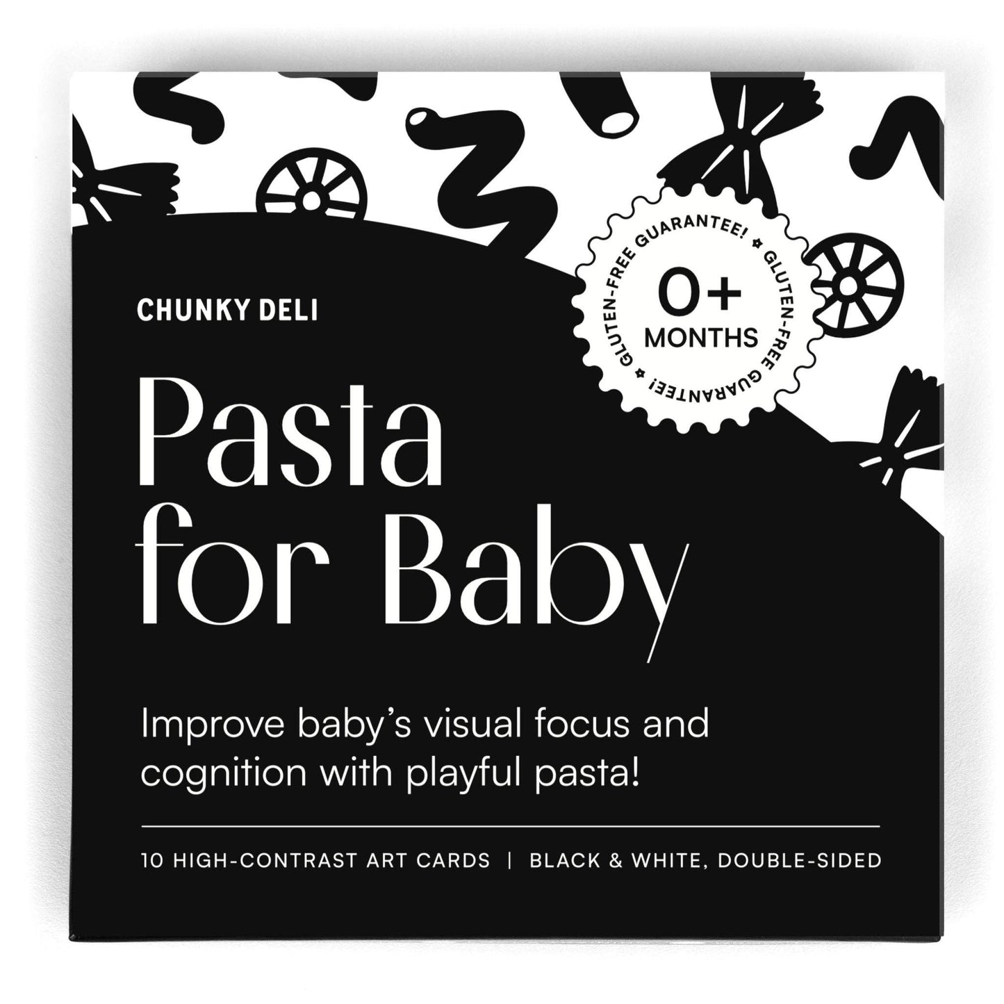 Chunky Deli - Pasta for Baby Black and White Contrast Book