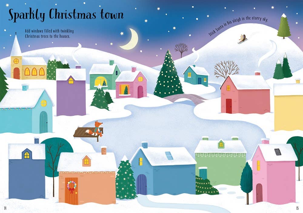 HarperCollins - Sparkly Christmas Trees : Usborne Book