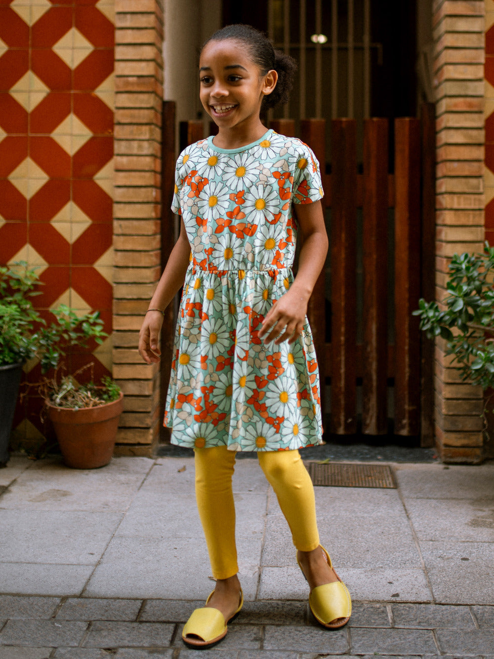 Tea Collection - Short Sleeve Twirl Dress
