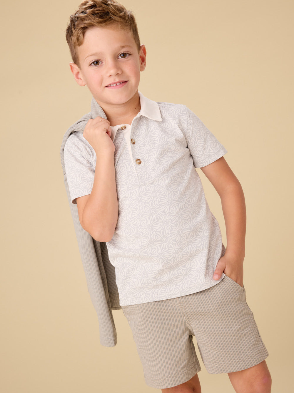 Tea Collection - Printed Polo Top