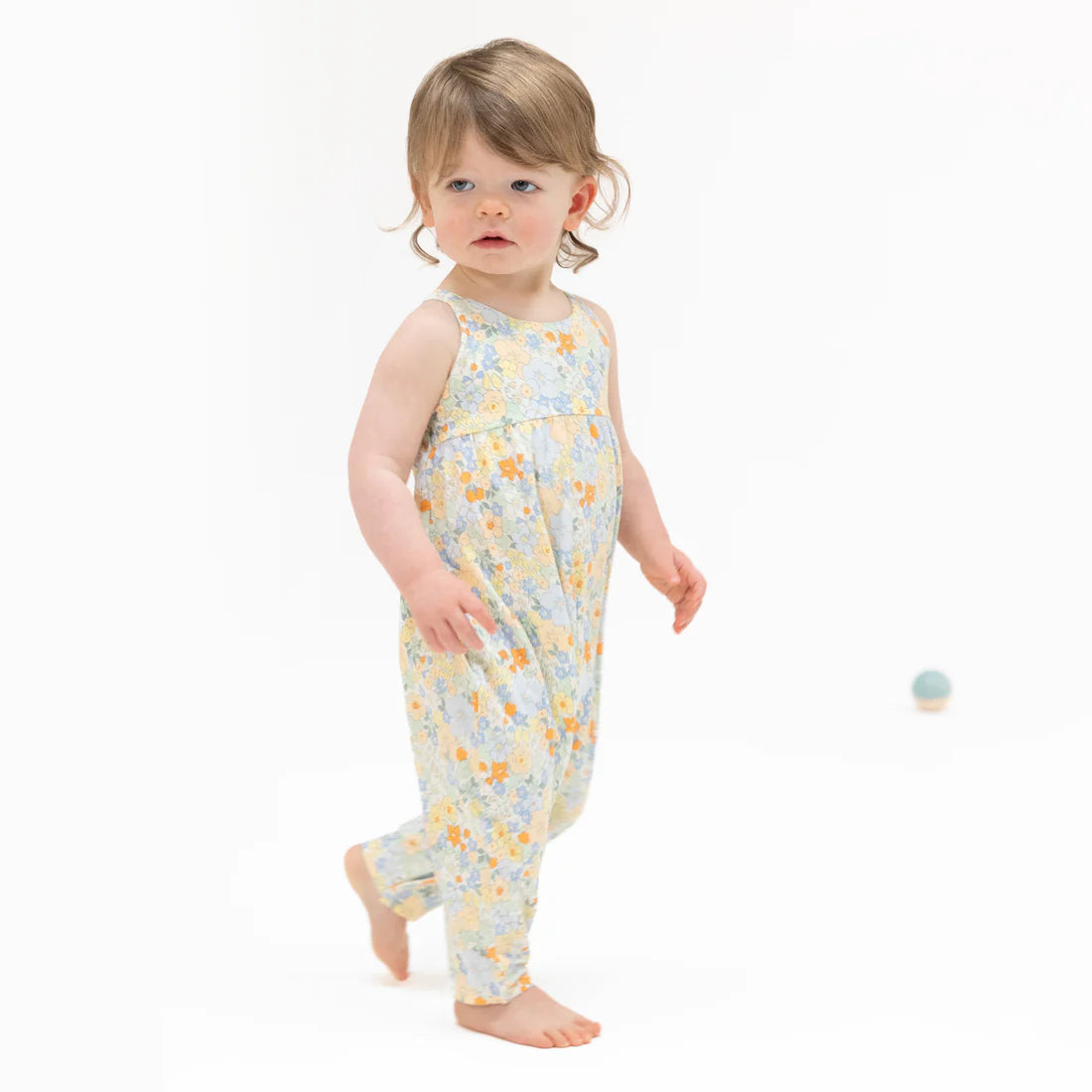 Angel Dear - Georgia Floral Tie Back Romper