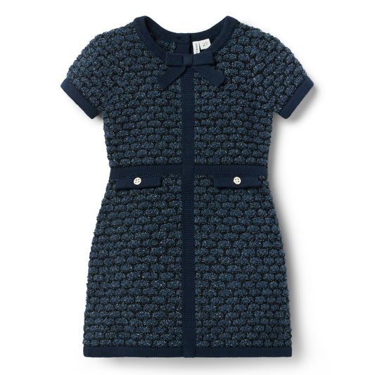 Janie and Jack - Blue Boucle Sweater Dress