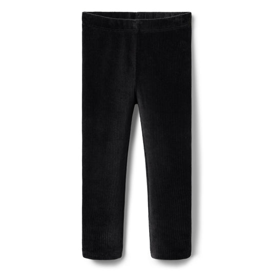 Janie and Jack - Black Corded Velour Legging