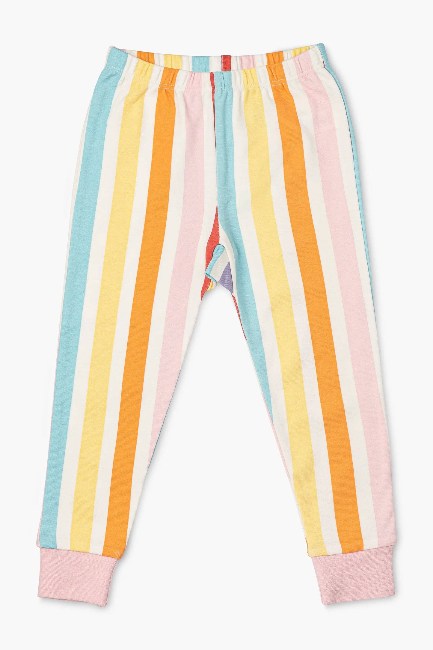Monica + Andy - Two-Piece PJ Set: Rainbow Stripes