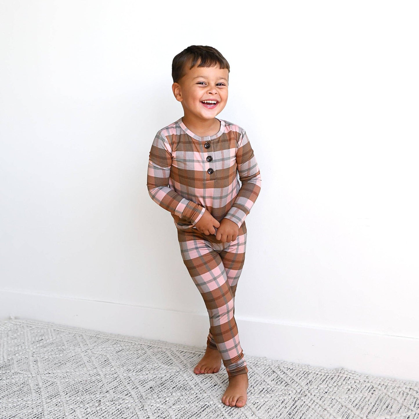 Gigi and Max - Asher TWO PIECE Bamboo Plaid PJ Set