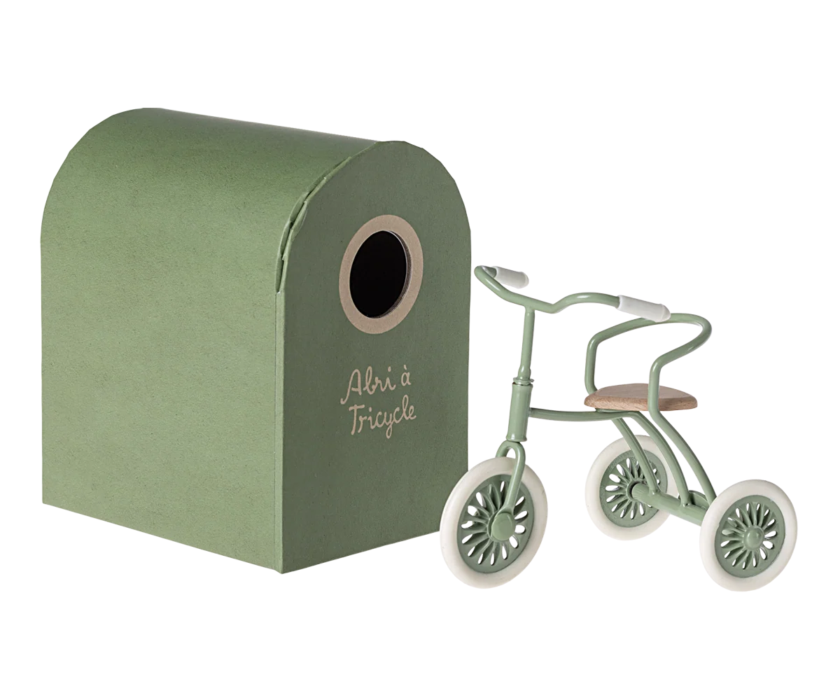 Maileg - 	Abri à tricycle, Mouse - Green