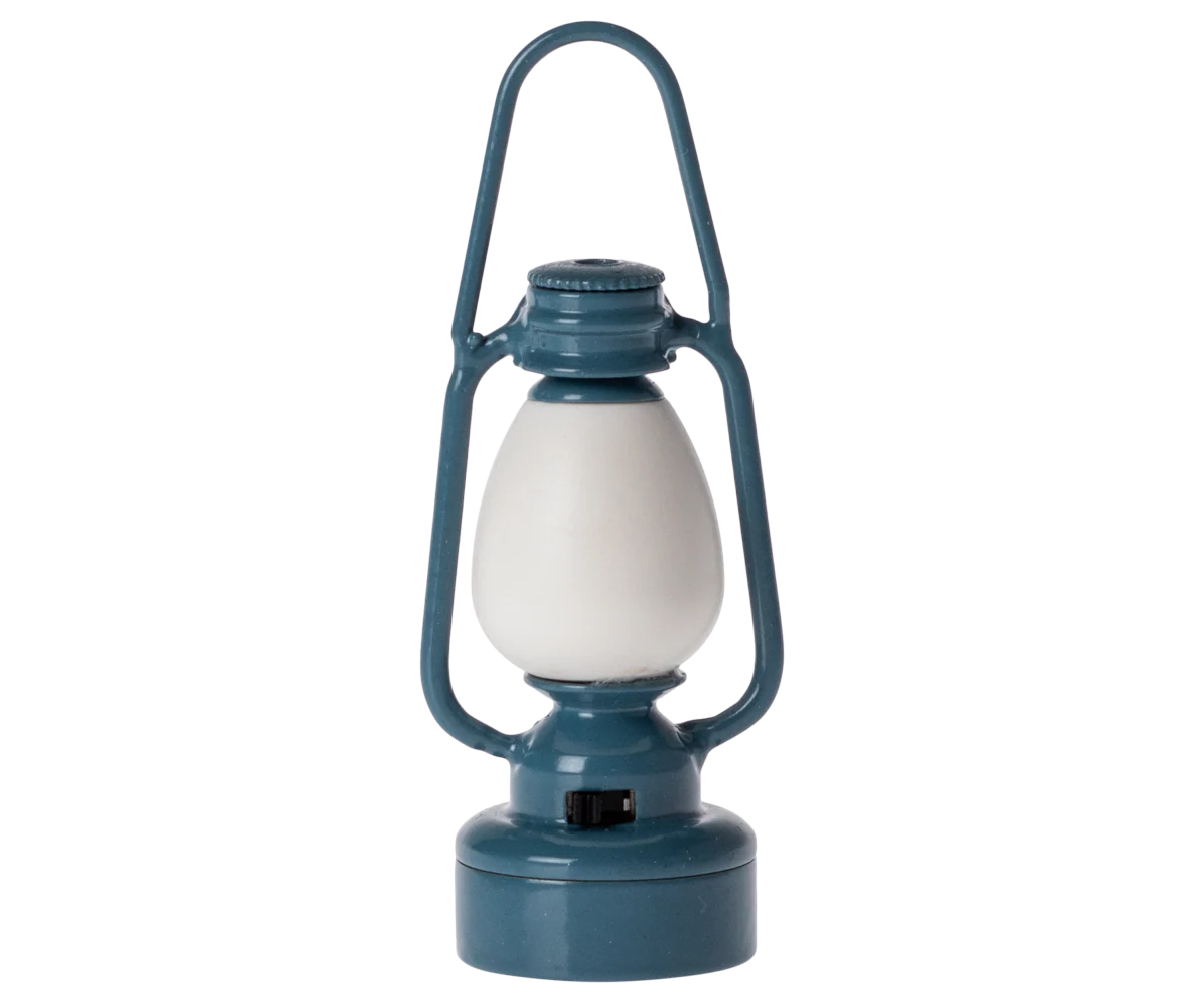 Maileg - Vintage Lantern, Mouse - Blue