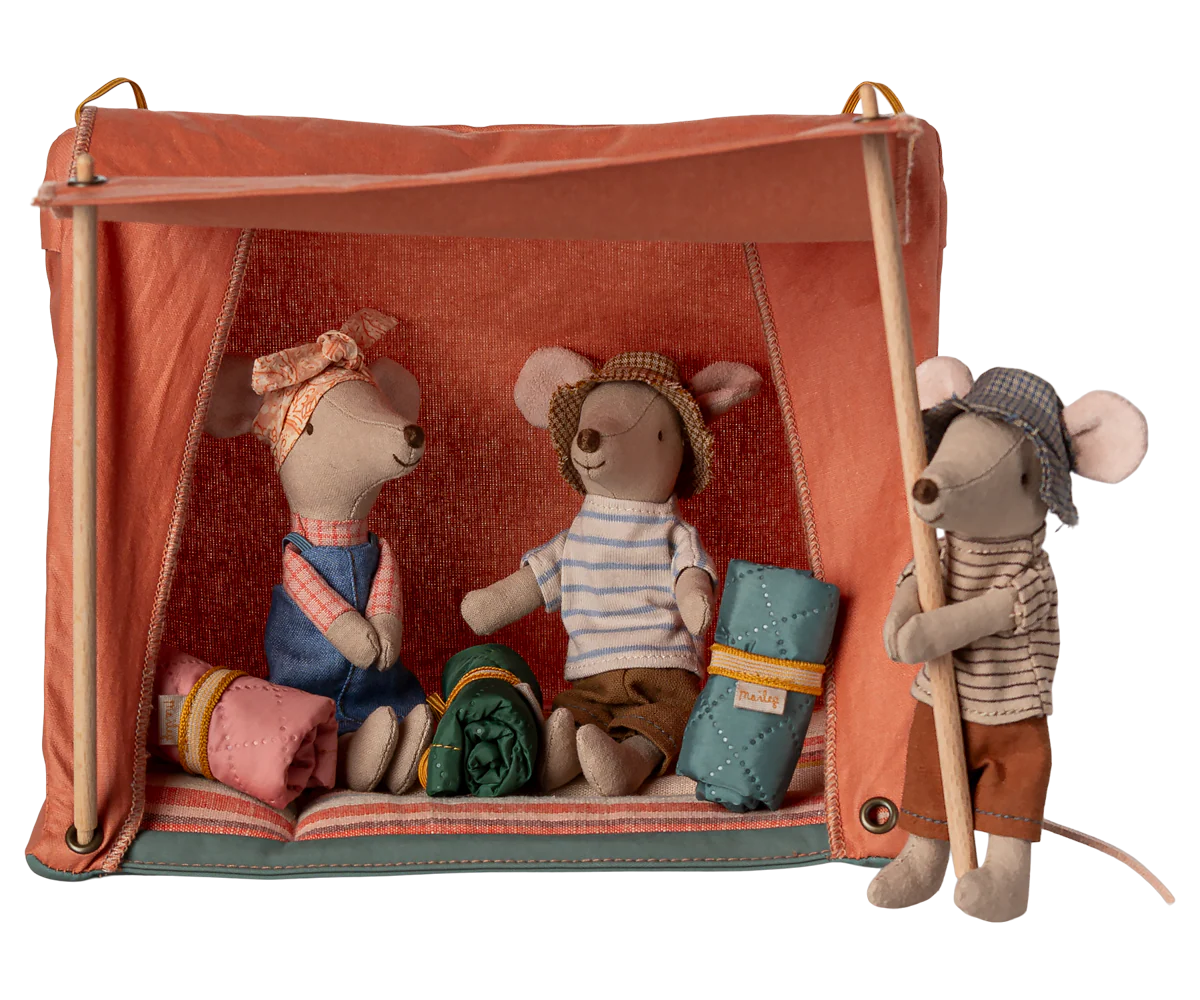 Maileg - Happy Camper Tent, Mouse