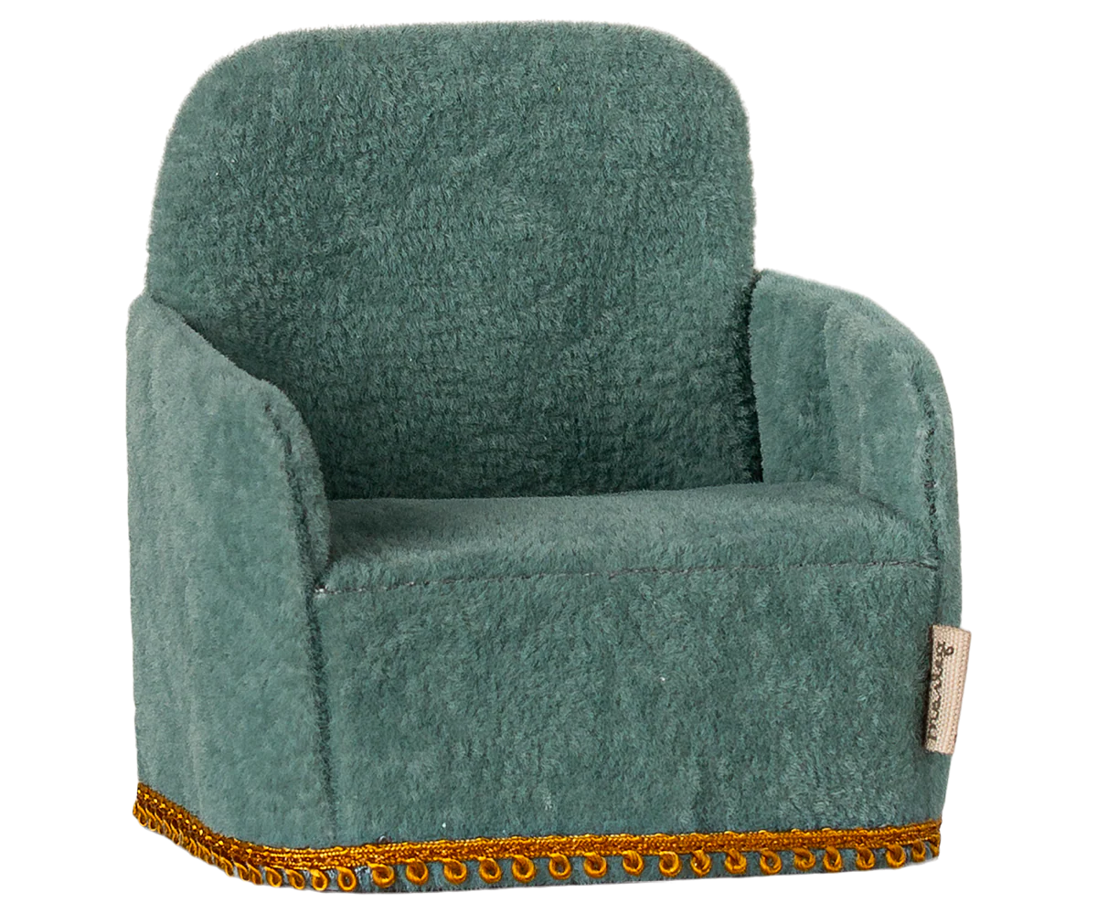Maileg - Folding Chair, Mouse - Mint