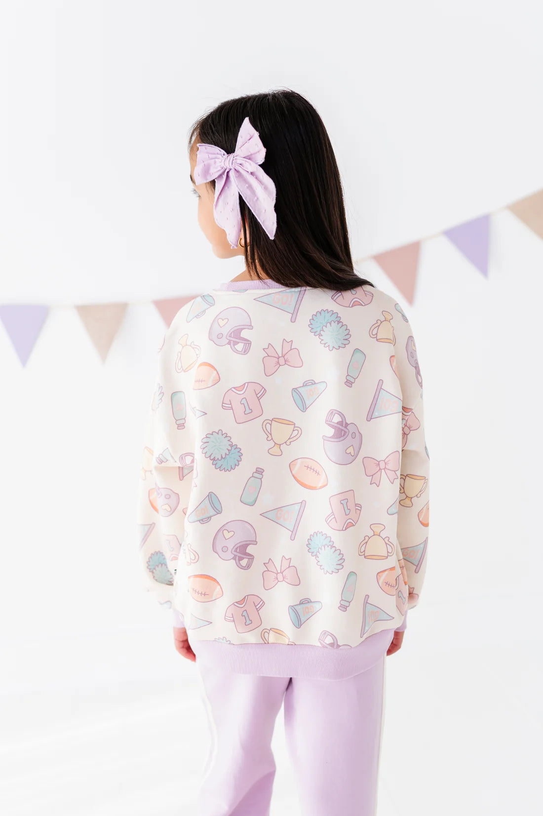 Birdie Bean -  Girly Game Day Crewneck Sweatshirt