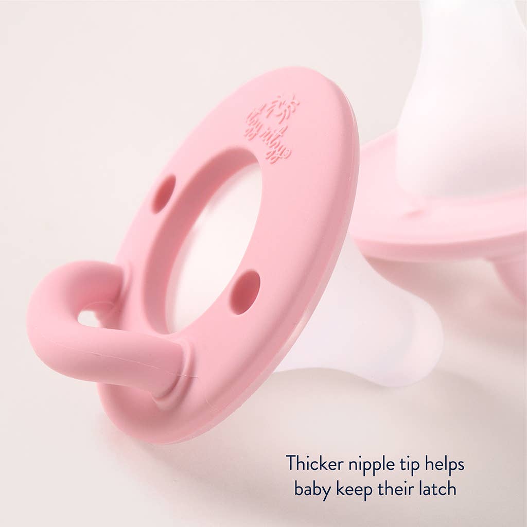 Itzy Ritzy - Latch & Soothe™ Breastlike Pacifier: Pink