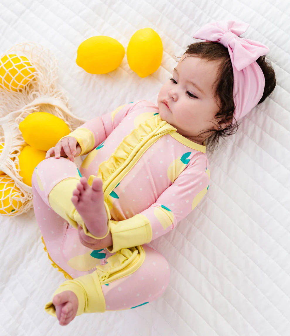 Birdie Bean - Pink Lemonade Ruffle Convertible Romper