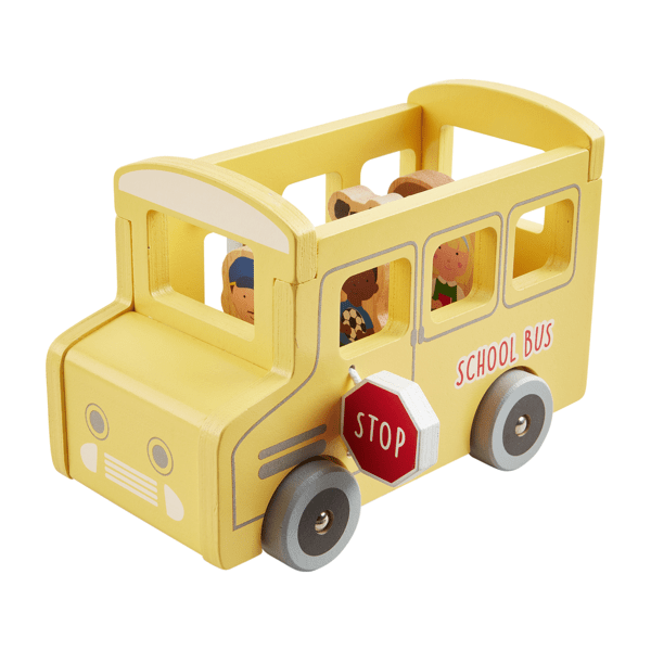 Mudpie - Wooden School Bus Set