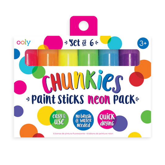 Ooly - Chunkies Paint Sticks Neon Pack (6)