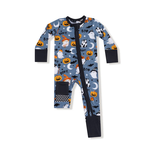 Angel Dear - Costumed Ghosts - Glow in the Dark - 2 Way Zipper Romper