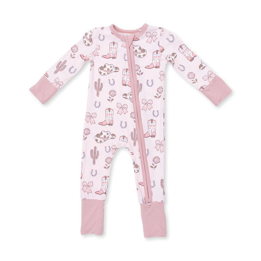 Angel Dear - Cowgirl Boots and Bows Convertible Romper