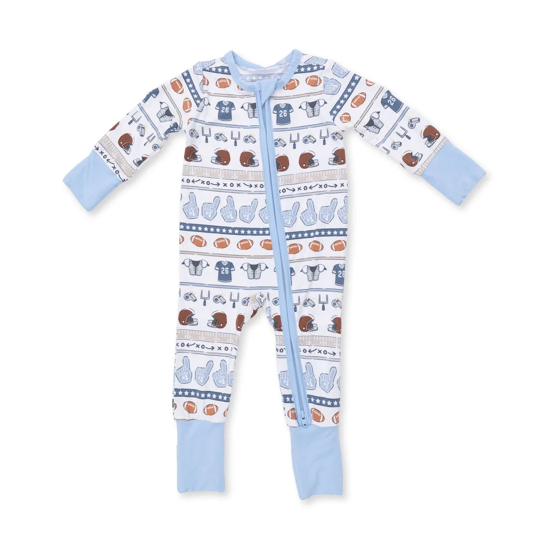 Angel Dear - Football Stripe Convertible Romper