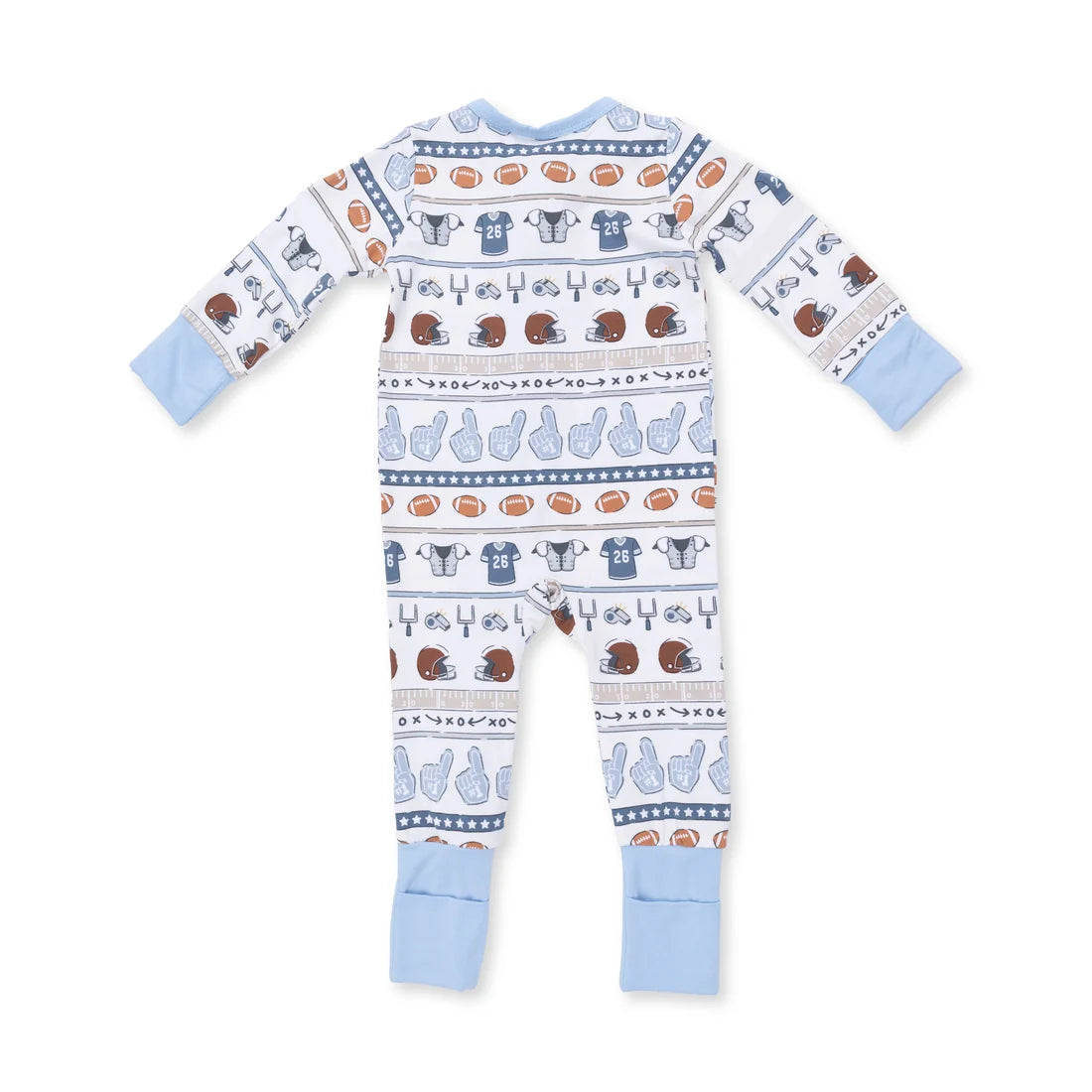 Angel Dear - Football Stripe Convertible Romper