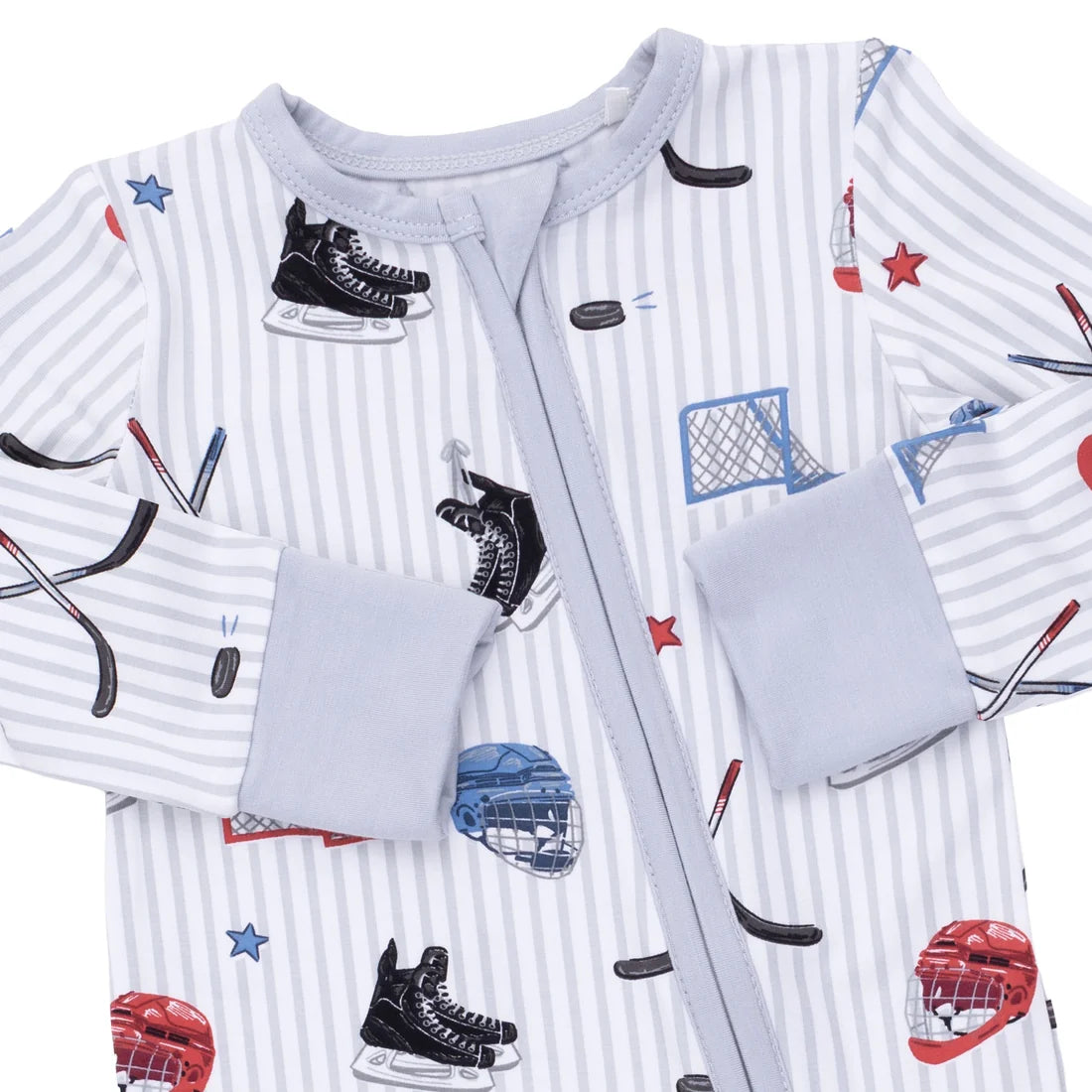 Angel Dear - Hockey Stripe Convertible Romper