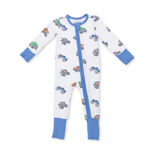 Angel Dear - Monster Trucks Convertible Romper