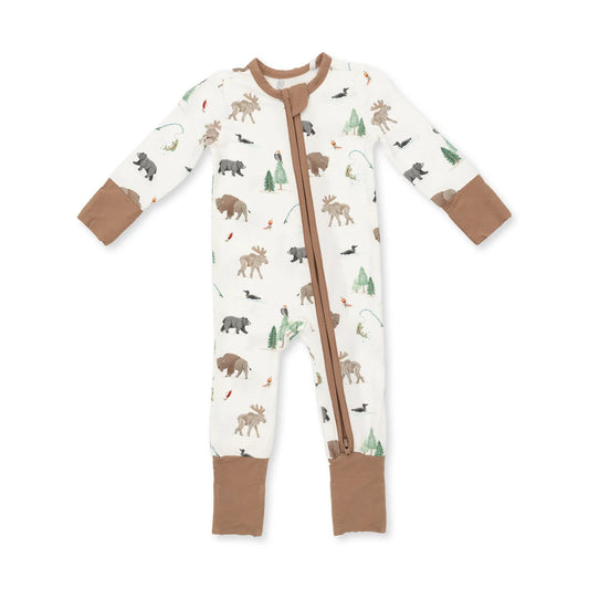 Angel Dear - Northern Woodland Animals Convertible Romper